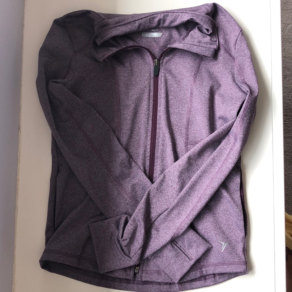 Purple old navy zip up